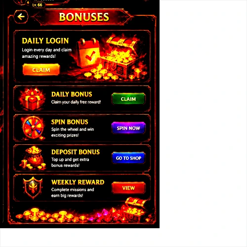 666RS Gaming App Bonus Rewards Page