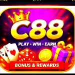 C88 Game icon with logo, cards, dice, and gaming symbols