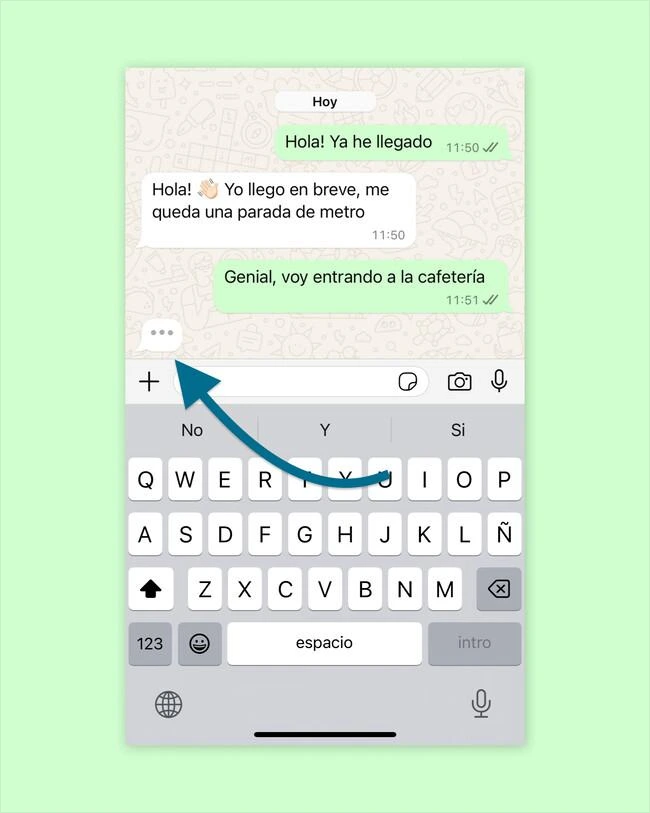 Fast WhatsApp chatting on Android