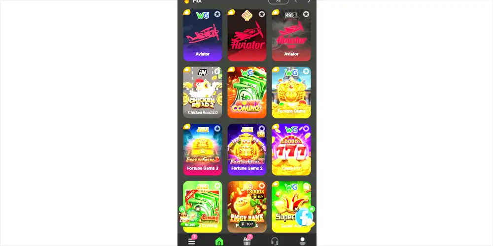 y333 game
home screen interface showing the app dashboard, navigation menu, and entertainment categories.