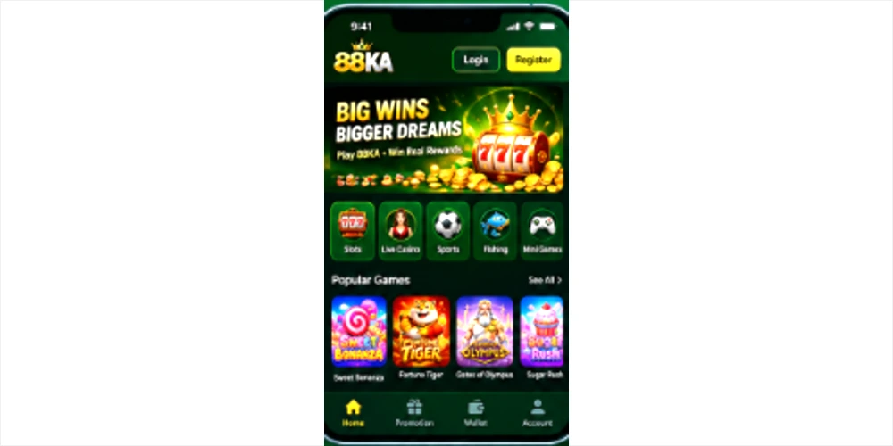 88ka game home login screen image webp