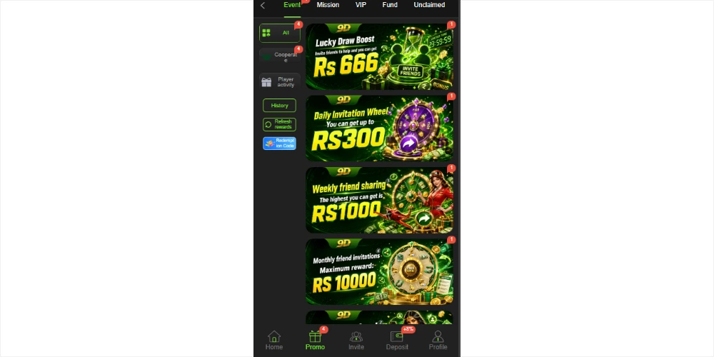 K666 Game promotion screen showing gaming features
